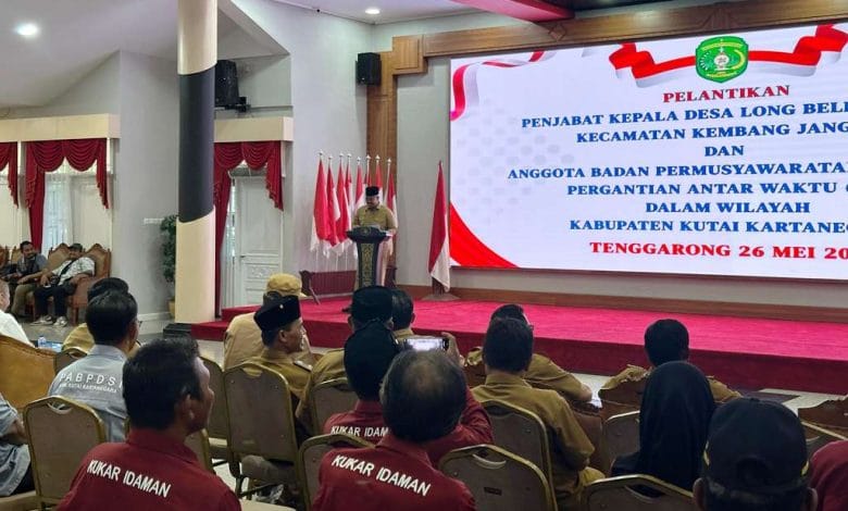 Pelantikan Pj Kades Long Beleh Modang