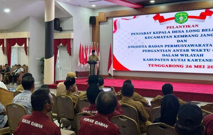 Pelantikan Pj Kades Long Beleh Modang