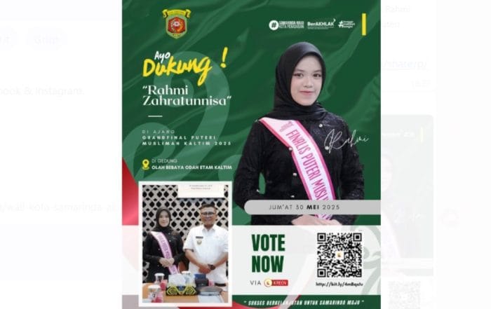 Rahmi Zahratunnisa Finalis Puteri Muslimah Kalimantan Timur