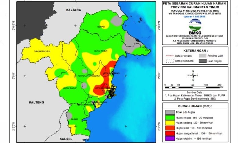 curah hujan samarinda