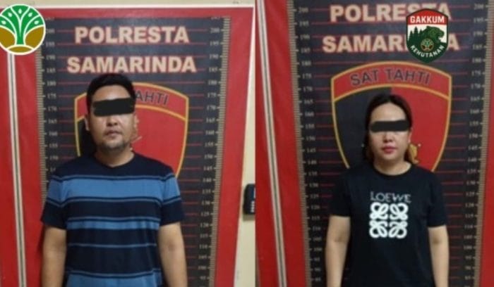 tersangka tambang ilegal di KHDTK Unmul