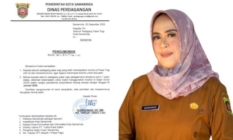 pembukaan pasar pagi samarinda