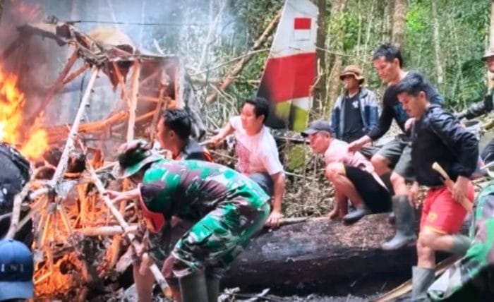 pesawat jatuh di krayan