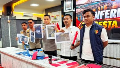 Konferensi pers pencurian kabel Samarinda